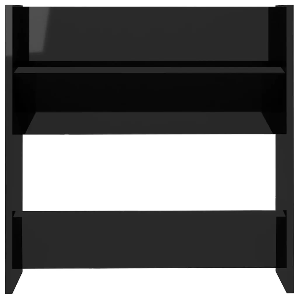 Solution gain de place Armoires à chaussures murales 4 pcs Noir Chic
