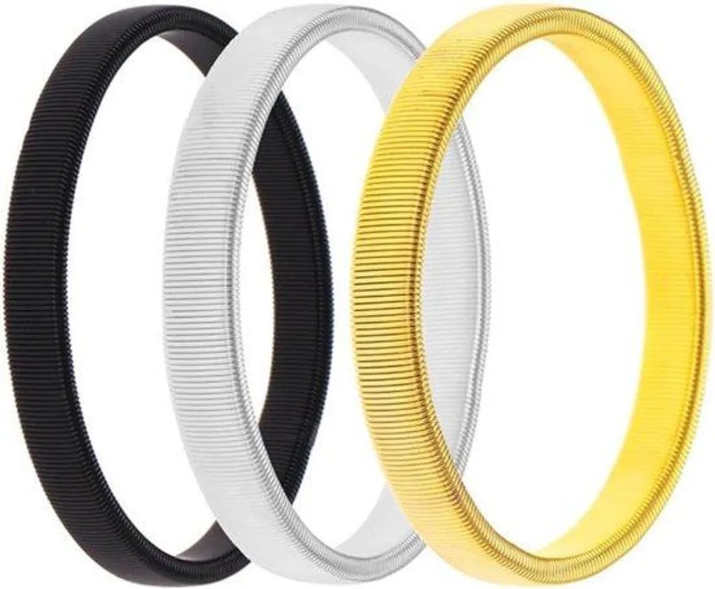 Ceinture métallique élastique lot de 3 pour homme et femme tendance