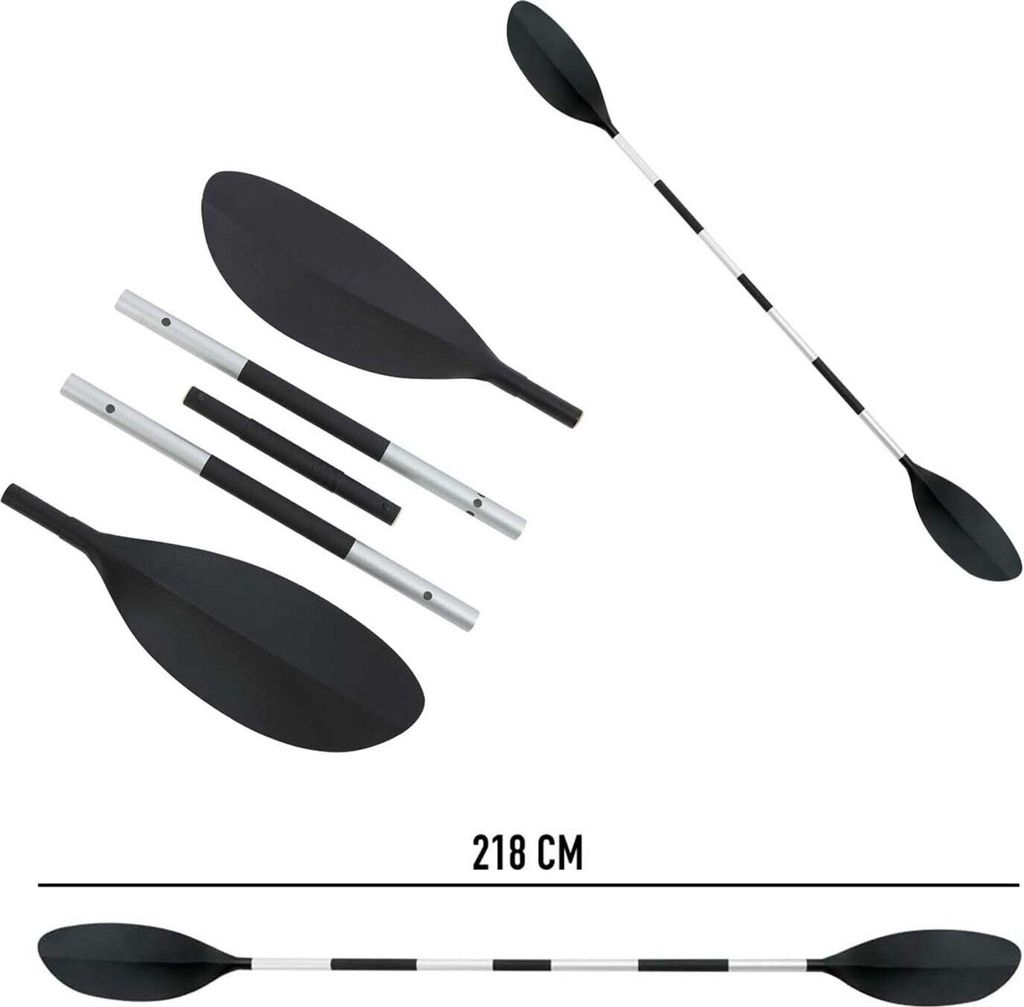 INTEX Paddel Kajak Doppelpaddel Alu 218 cm zerlegbar Produktbild 