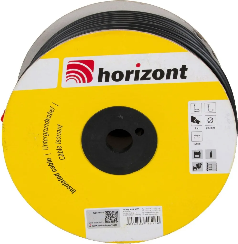 Câble souterrain Horizont 2,50 mm 100m pour clôture électrique durable - 3