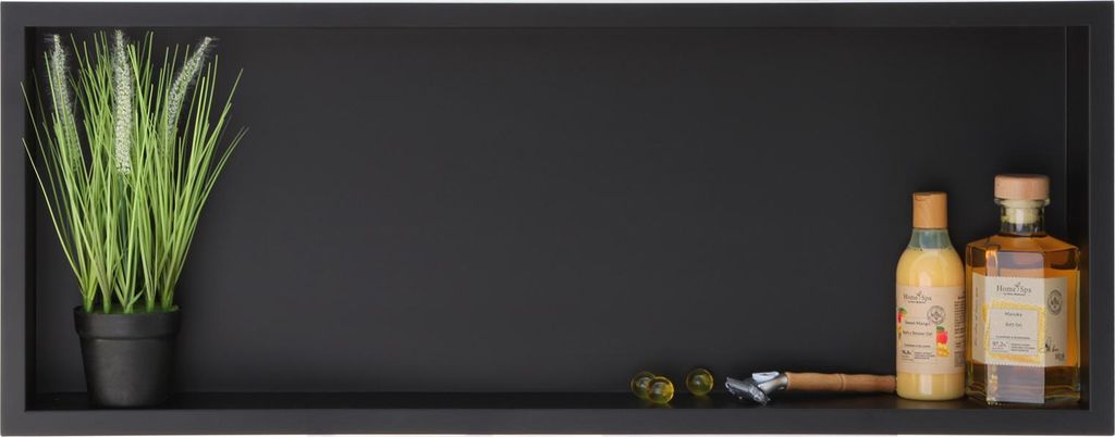 Balneo | Wall-box One Black - 90x30x10 Cm - Wasserdicht - Edelstahl - Modernes Design