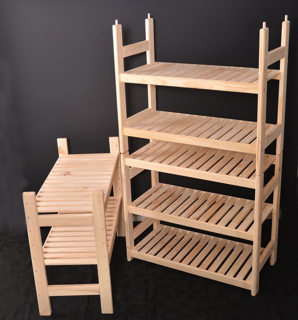 Holzregal Kiefer 43 cm tief 70 cm breit 60 cm hoch 3 Böden
