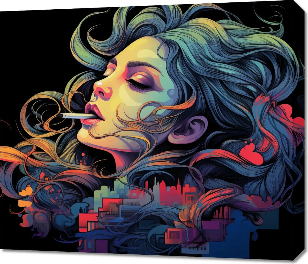 Décorer un Mur Vide avec l'Image Rêves sur moi-même 70x60 cm - Art Chic