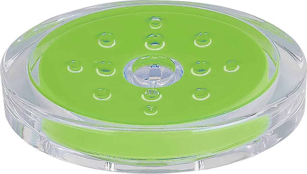 Porte-Savon Vert Design en Acrylique Incassable - Dimensions 13x10 cm