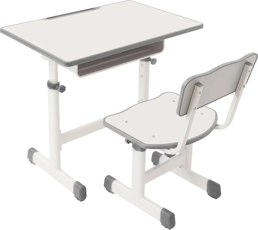 Bureau enfant plateau éco 70x50 cm et chaise robuste charge max 300 kg