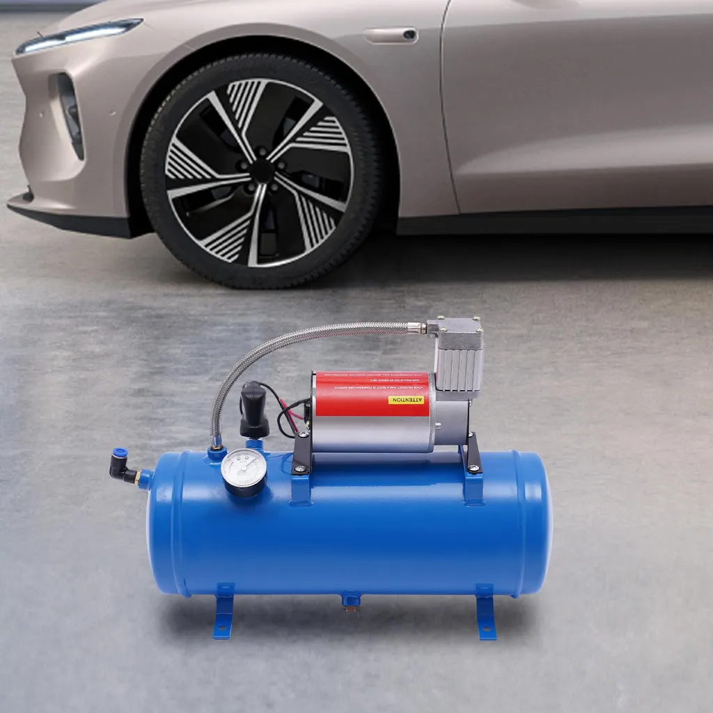 Compresseur d'air compact avec régulation automatique de pression 12V