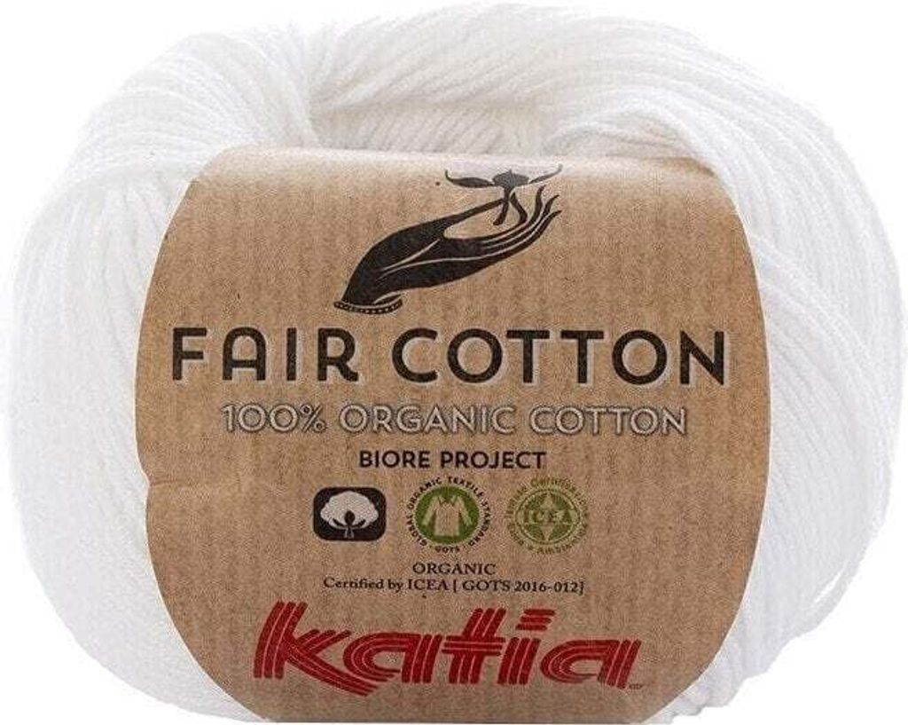 Katia Fair Coton 1 White Fil à tricoter Image du produit 