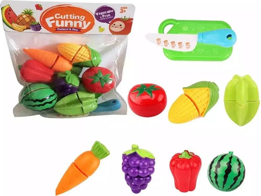 Zestaw plastikowych owoców i warzyw Zdjęcie produktu 