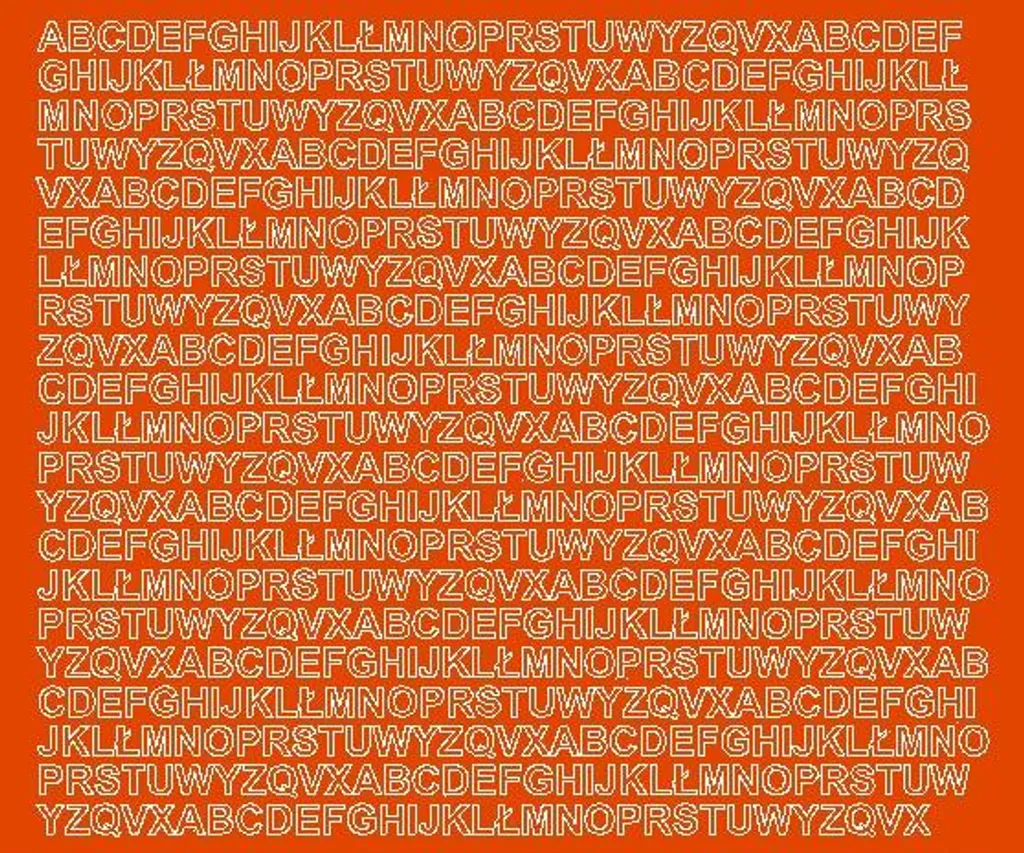 Lettere Adesive 7mm Arancio Opaco | Kit Alfabeto Vinile Industriale