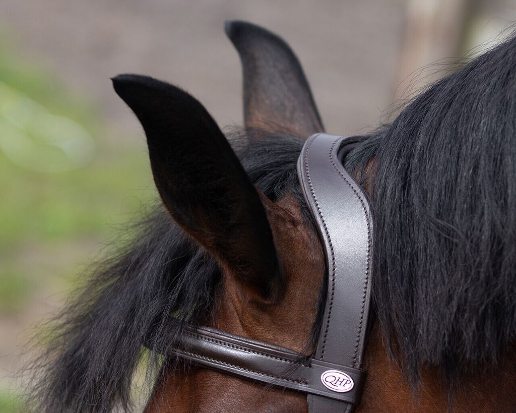 QHP Kappzaum Leder, Größe:VB, Farbe:braun Produktbild 6