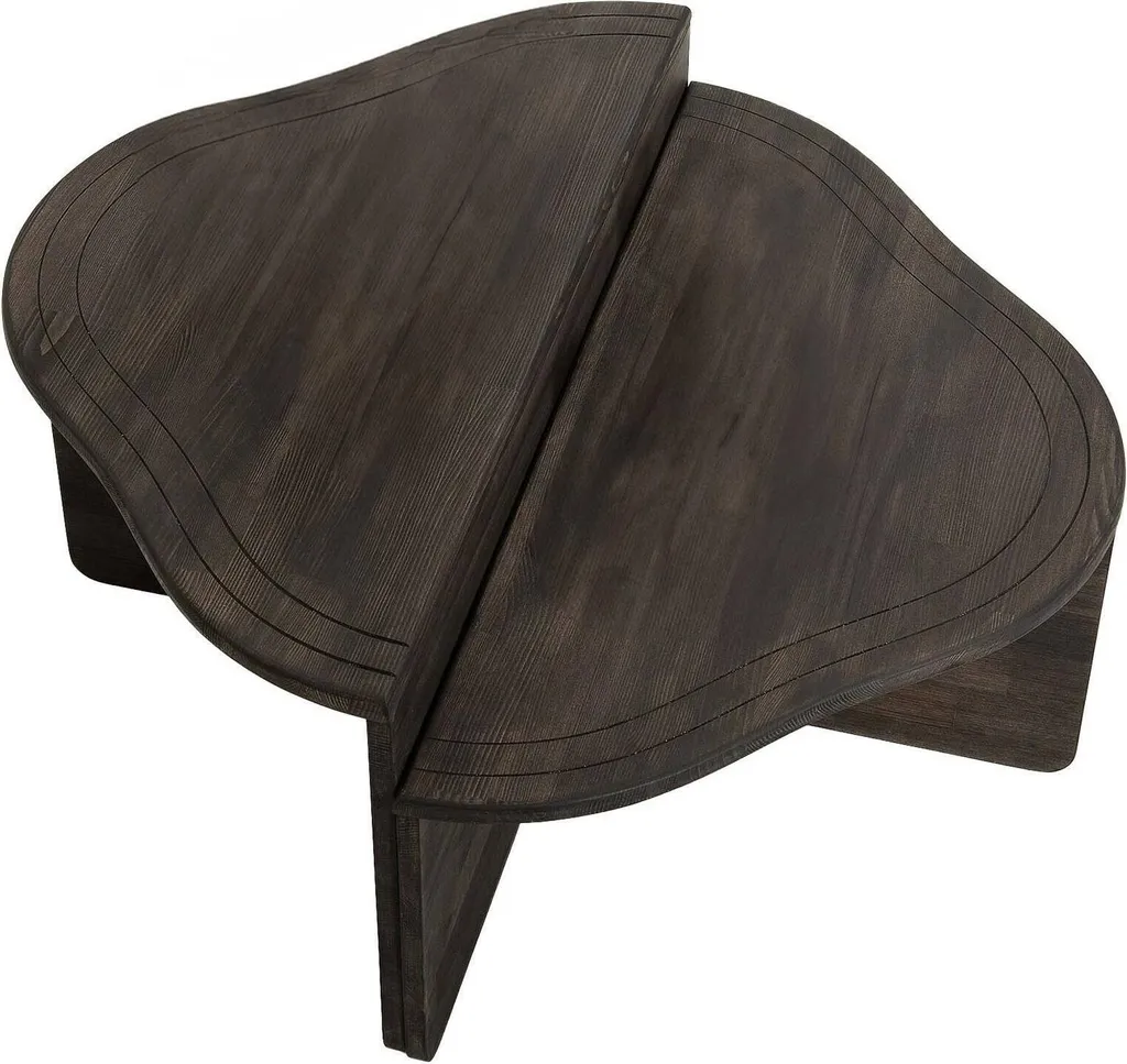 Table basse modulable Emiri grand plateau carré 90x90 cm anthracite
