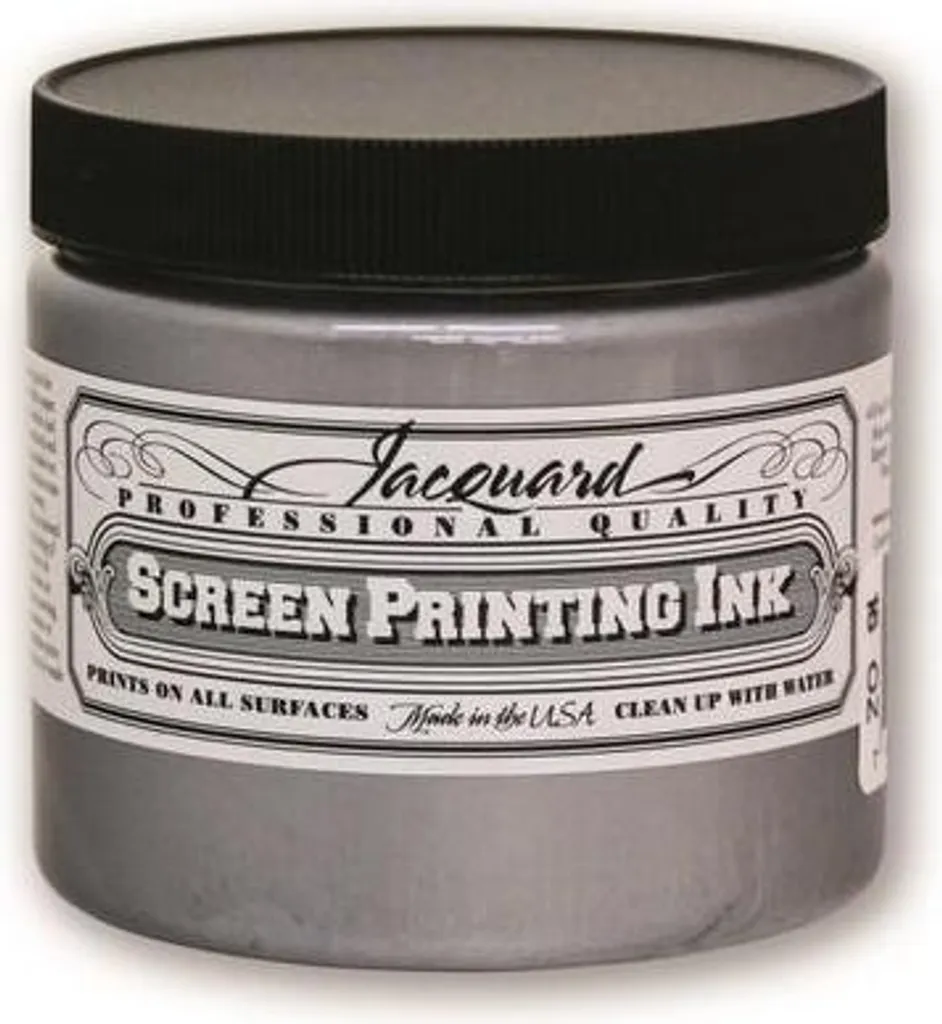 Encre sérigraphique argent Jacquard 470 ml : fini souple sans craquelure