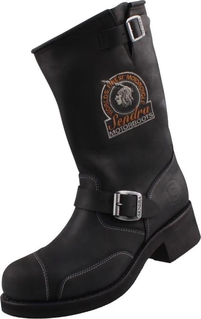 Bottes de moto Sendra noires pour longs trajets et balades en ville