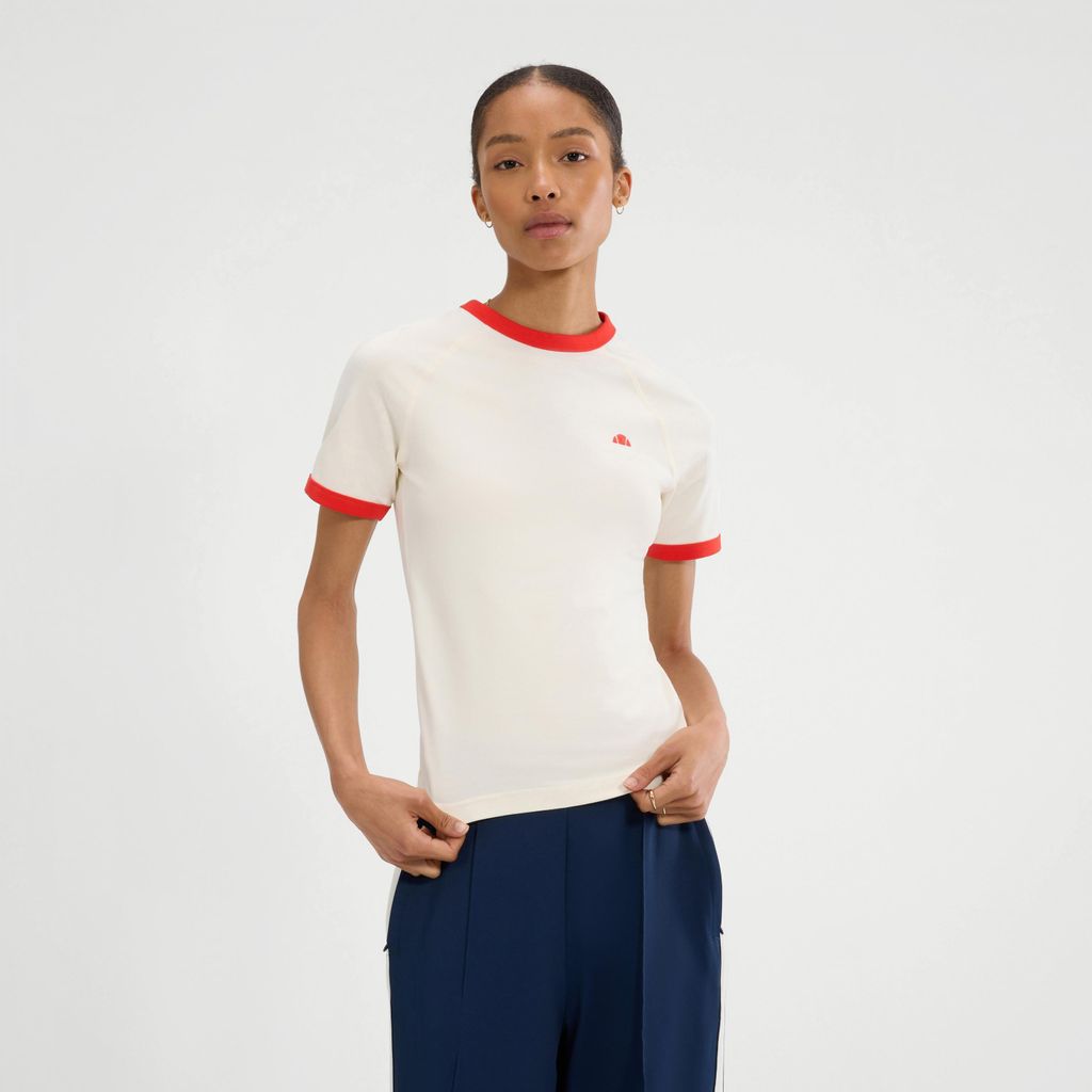 Ellesse - "Etchemin" T-Shirt für Damen, Schmal HB173 (40) (Naturweiß)