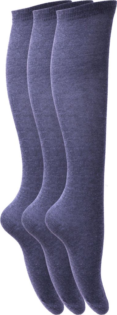 Dívčí podkolenky, hladké (3 balení) K117 (EUR 37-39,5 (13+ Obrázek produktu 1