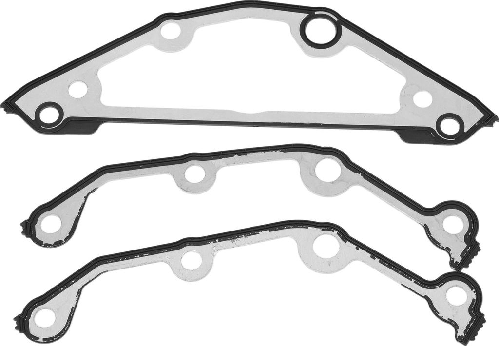 1 Stk. Auto-Motor-Zeitdeckeldichtungssatz für BMW 545i 4.4L 4.8L Kettendeckeldichtung Nr. 11141439717 Silberfarbenes Metall