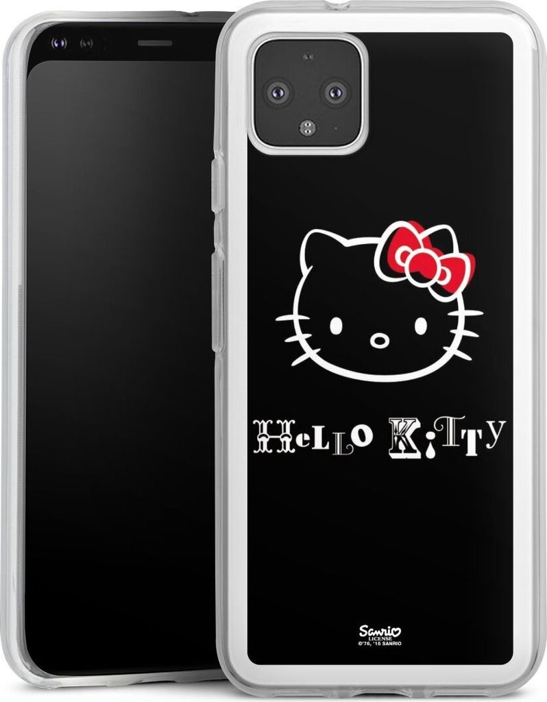 DeinDesign Handyhülle für Google Pixel 4 Silikon Hülle Case Smartphone Schutzhülle Fanartikel Hello Kitty Kawaii