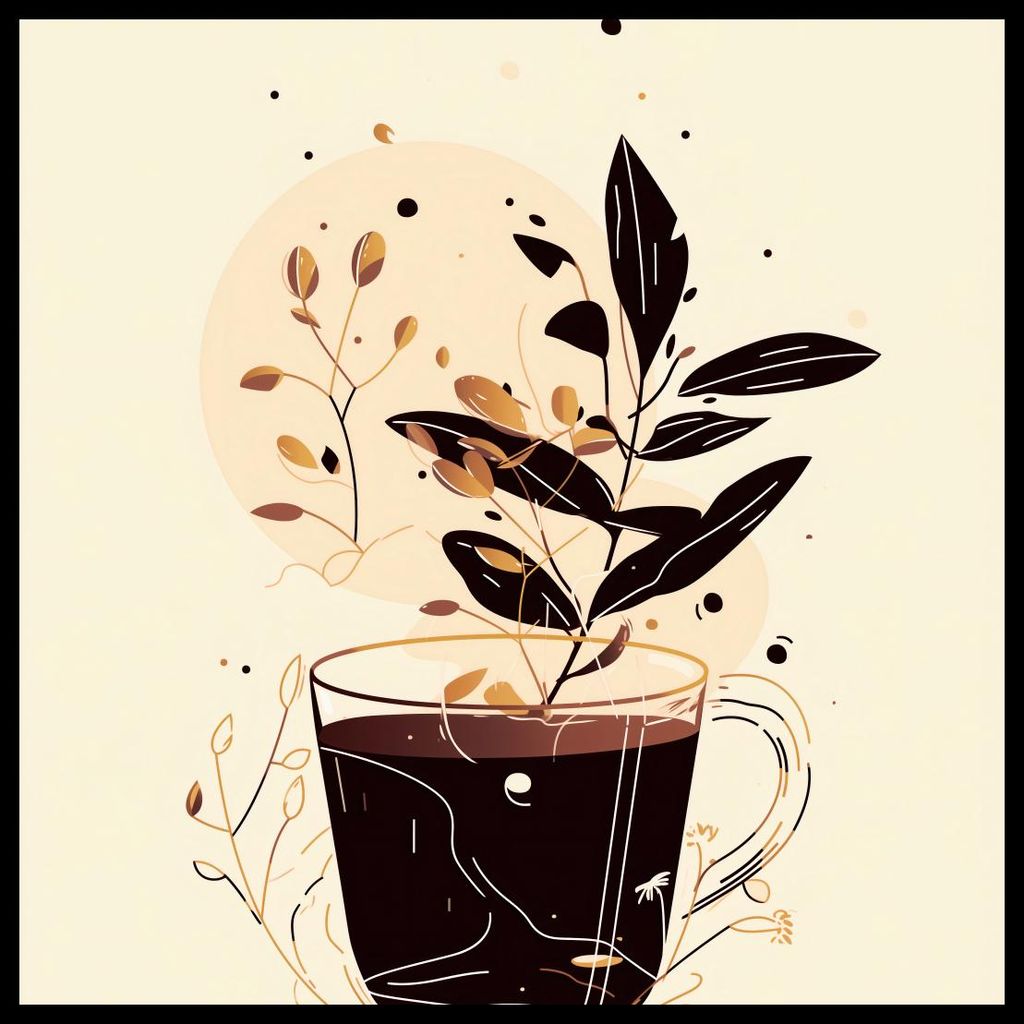 Plakat 50x50cm Herbsttopf