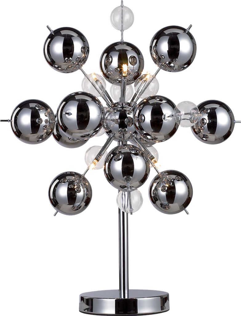 Näve 3073242 Tischleuchte - Glasball ; Fassung: G9 ; Farbe: Silber