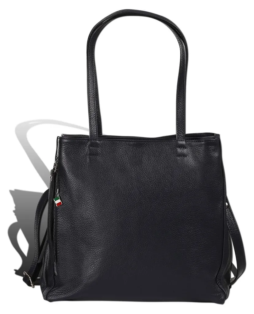 Florence Sac à bandoulière en cuir bleu foncé pour femme D2OTF193B4