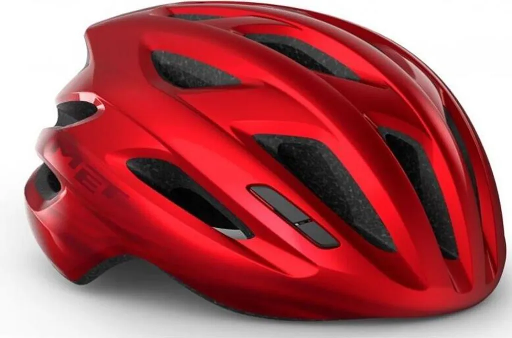 Casque MET Idolo Sécurisé et Visible Rouge Métallique Taille M 52-59cm