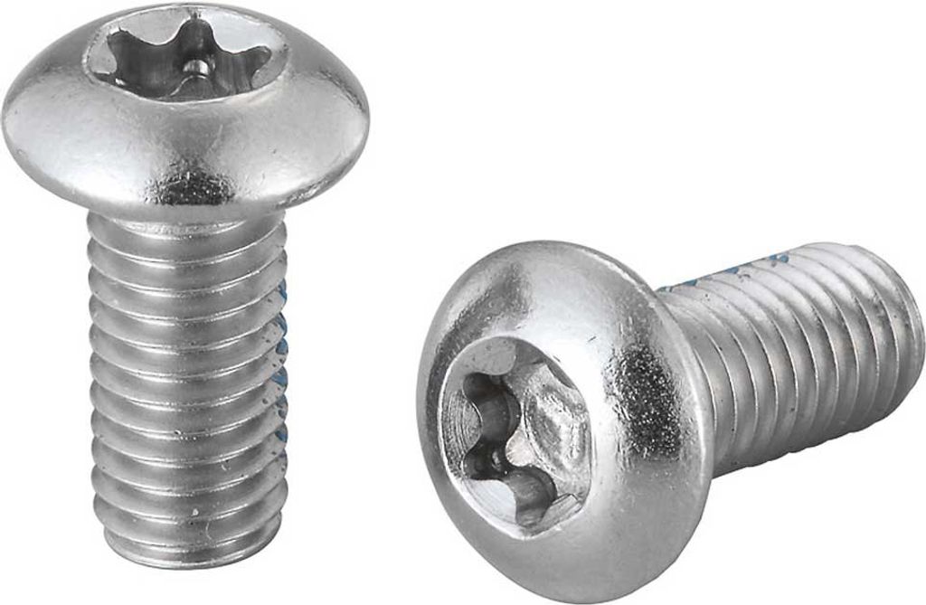 Elvedes Torx Scheibenbremsschrauben 12 Einheiten Silber M5 x 11 mm Silber M5 x 11 mm