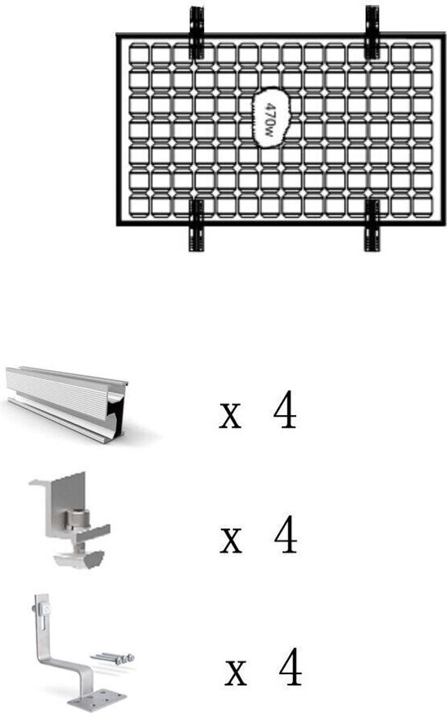 Solarmodul Photovoltaik Solarpanel Halterung Dachhalterung Produktbild 5