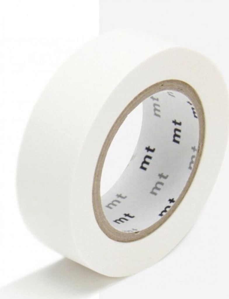 Nastro adesivo decorativo, monocolore - bianco opaco - 1,5 Immagine del prodotto 