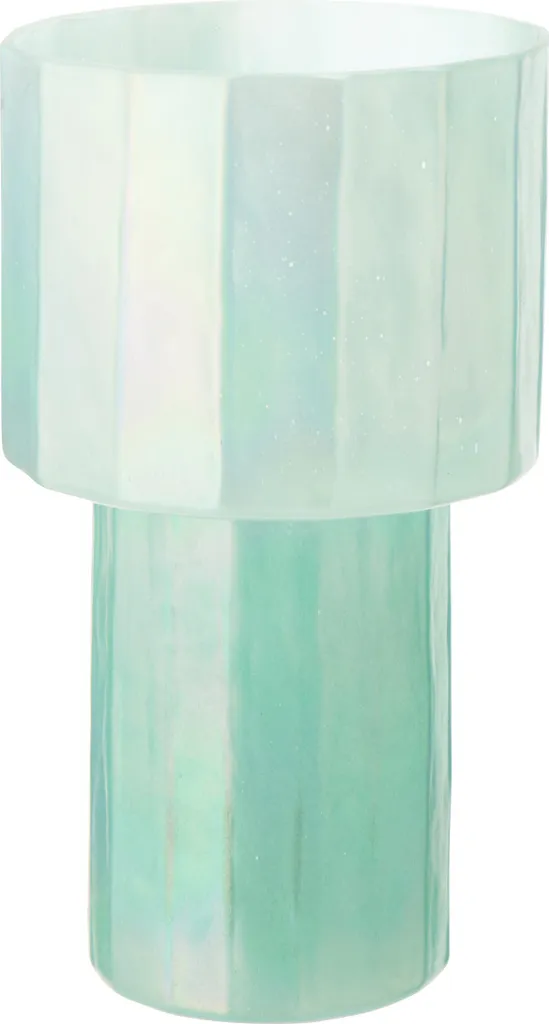 Vase en verre bleu J-Line Ann - Décoration d'intérieur chic et moderne