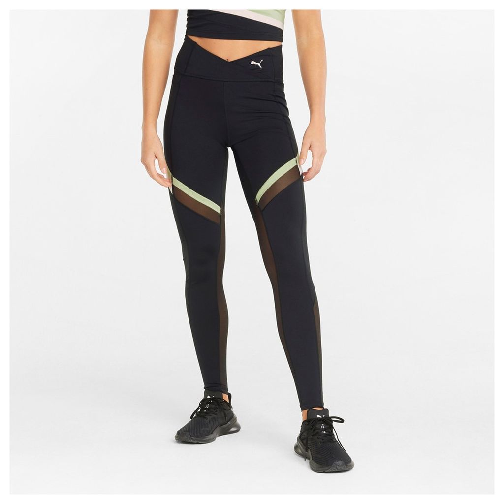 Damen-Leggings Puma Train Eversculpt Mesh High Waist Full Tight S Schwarz / Mehrfarbig