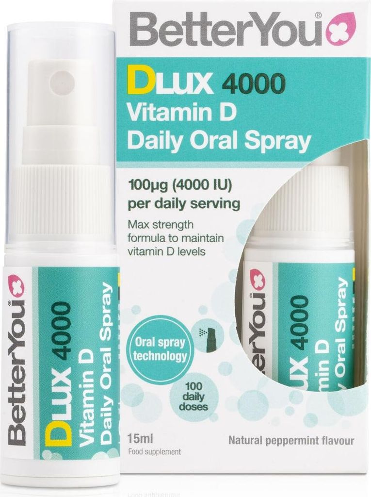BetterYou DLux 4000 Tägliches Vitamin D Spray Minze 15 ml
