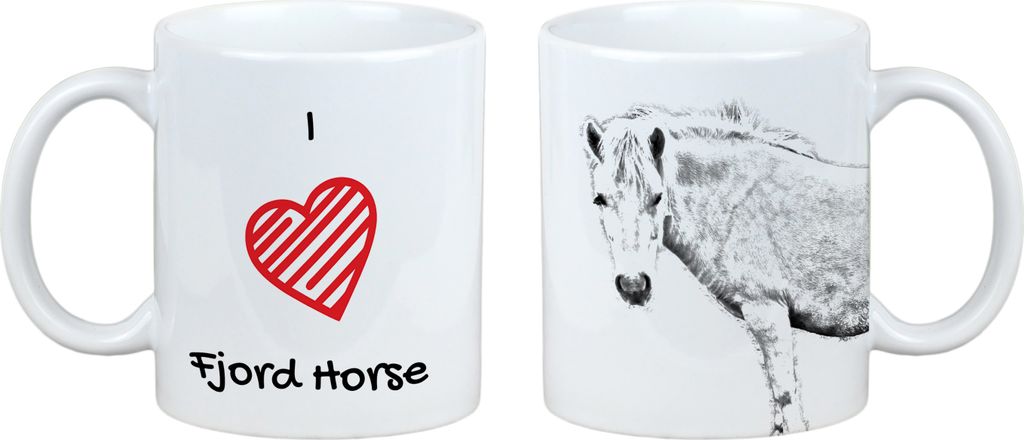 Fjordpferd - Tasse mit Pferd, niedliche Tasse mit Grafik, Geschenk mit Ihrem Foto von der Marke Art-Dog
