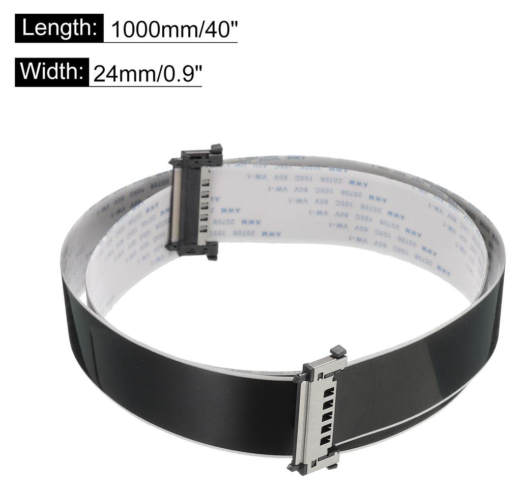 2 Stš¹ck FFC Flexibles Flachbandkabel LVDS Draht 41 Pins 0,5 mm Pitch 1000 mm A-Typ fš¹r 4K HD LCD TV, DVD-Player, Touchscreens