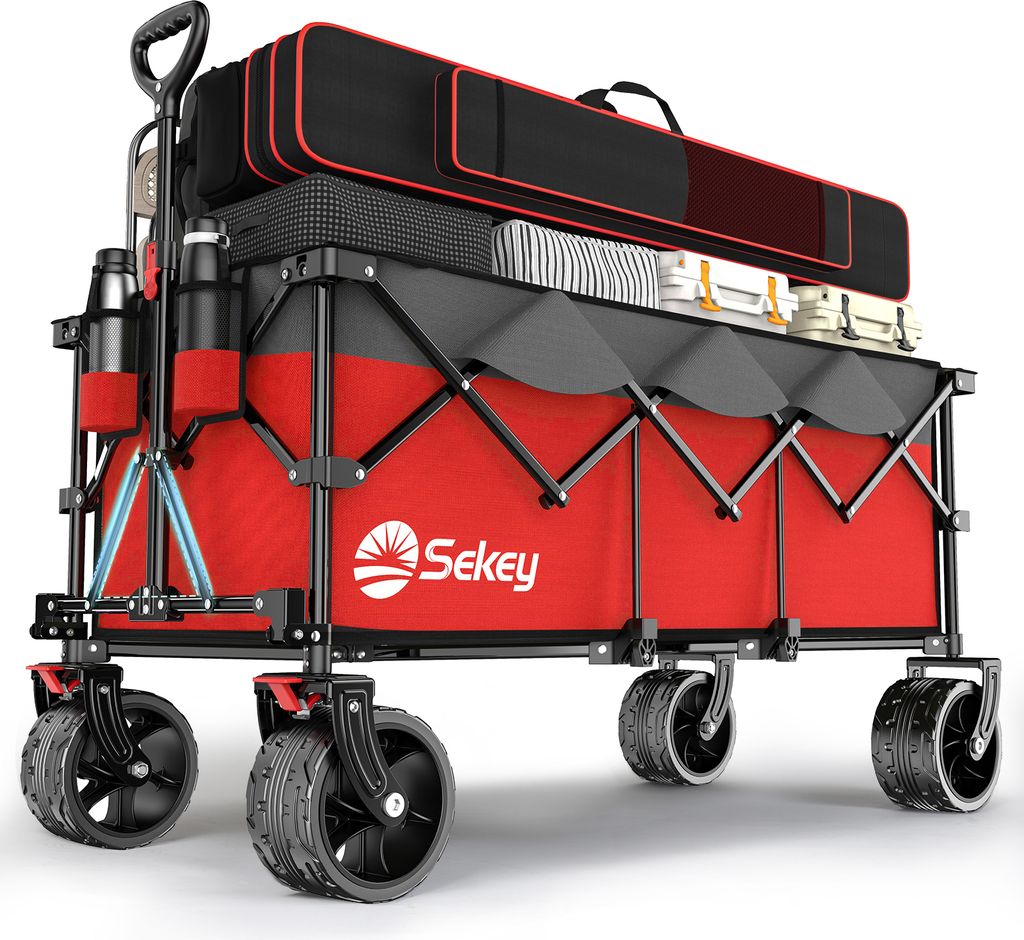 Sekey XXXL Bollerwagen Faltbar 300L 200KG Transportwagen Produktbild 