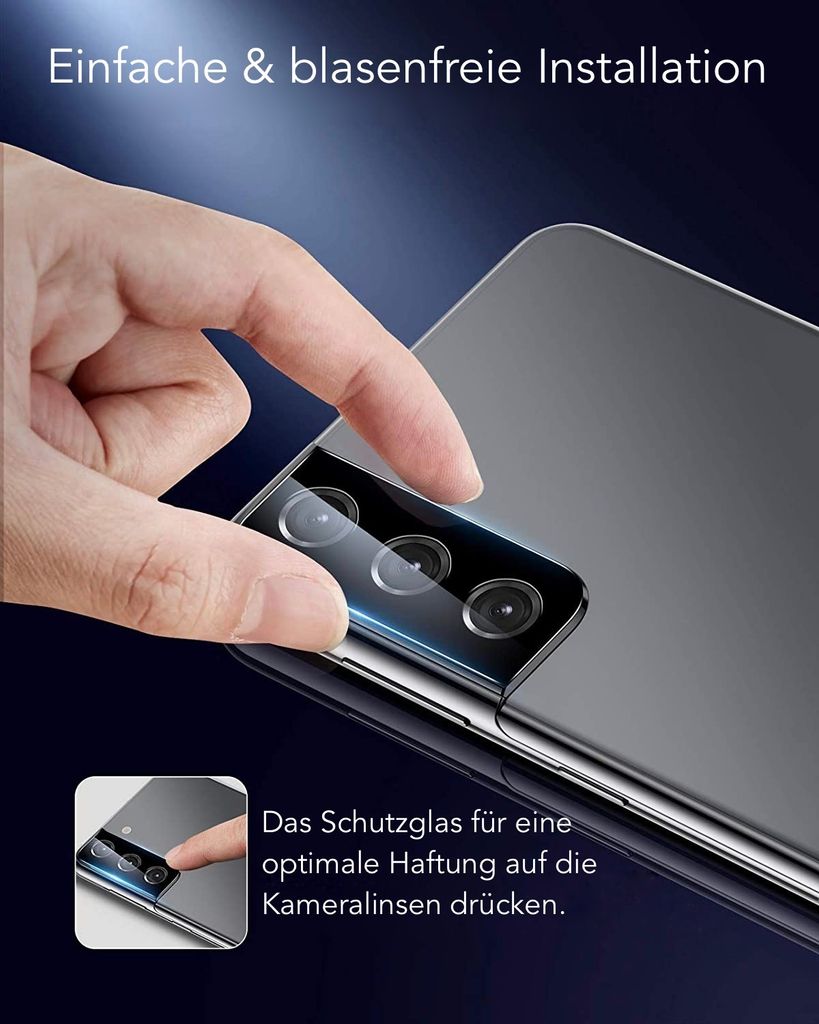 Samsung Galaxy S21 5G Kamera Schutzfolie Glasfolie Produktbild 3
