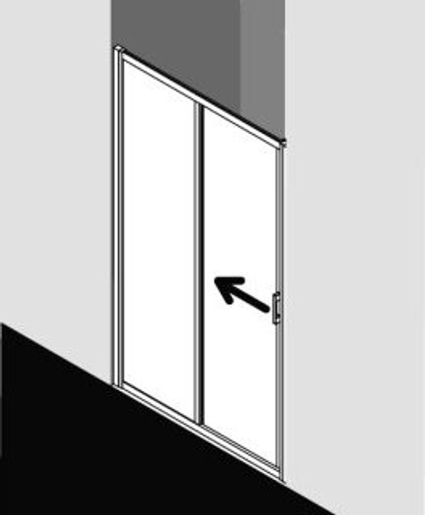 Kermi LIG2R115201AK Gleittür Liga G2R 1150x