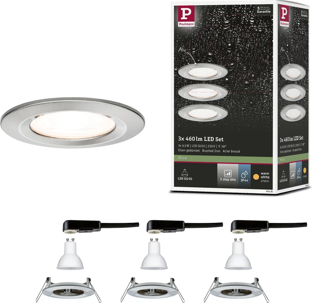 Paulmann Luce da incasso LED Nova basic set rigido