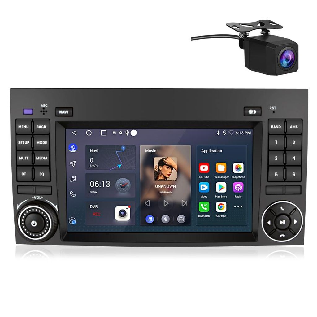 Autoradio Android 7 pouces avec GPS KAM pour Mercedes Benz Image du produit 