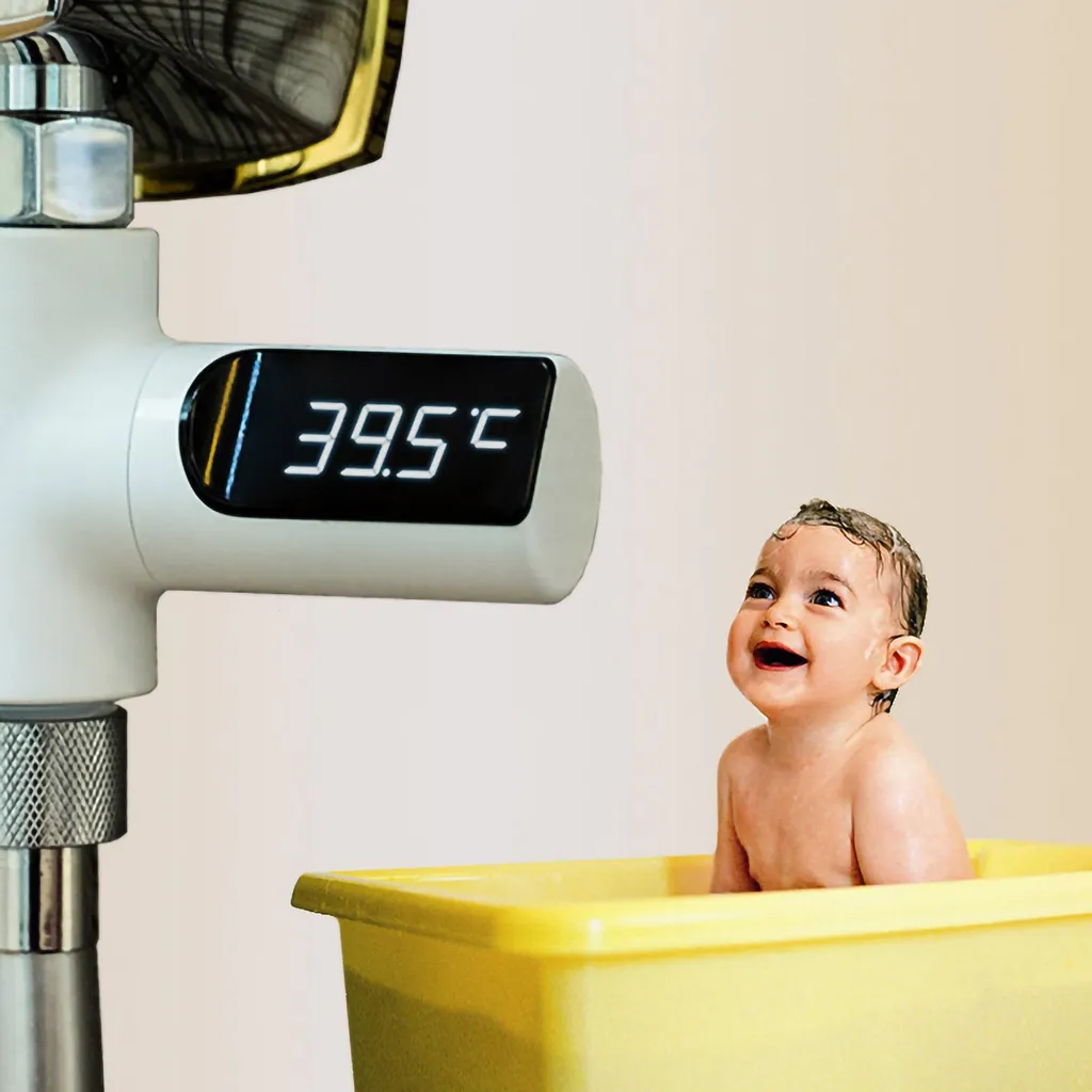 Termometro Acqua Doccia Professionale LED - Montaggio Facile 1/2" - 4