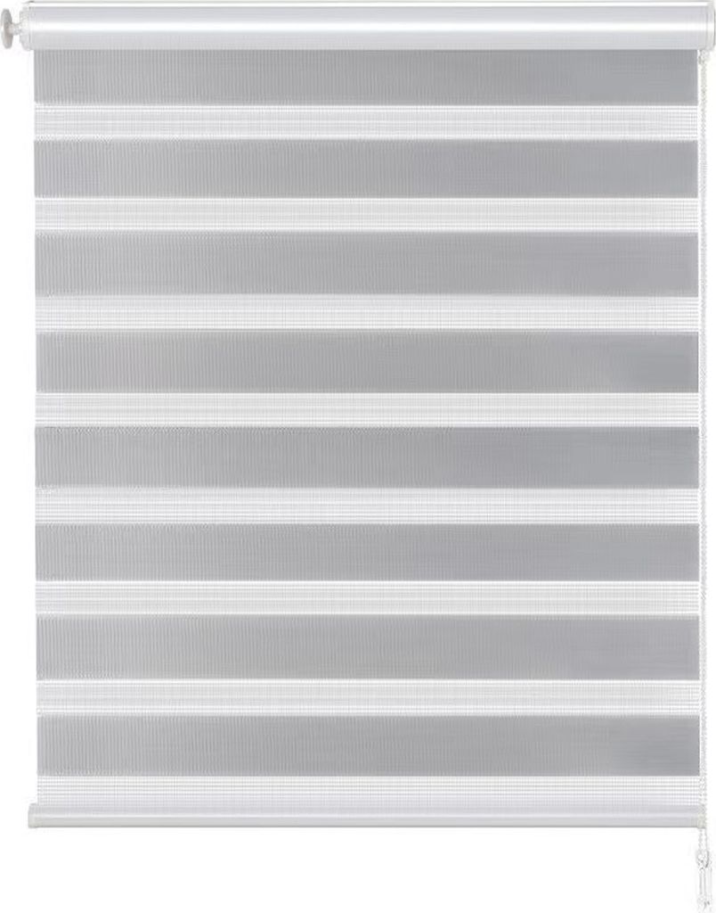 STILVORA Gardinen Doppelrollo Verdunkelungsrollo, wasserabweisend & lichtundurchlässig, für Wohnzimmer, Schlafzimmer, Bad, Büro, flexible Jalous...