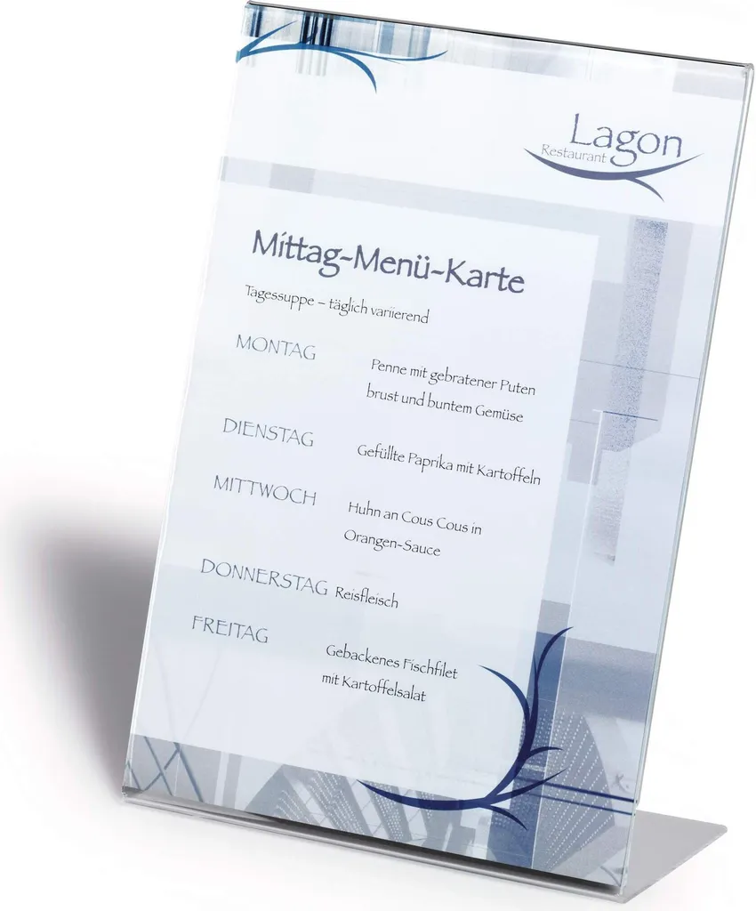 Support Brochure A4 Portrait pour Accueil et Salon Professionnel en L