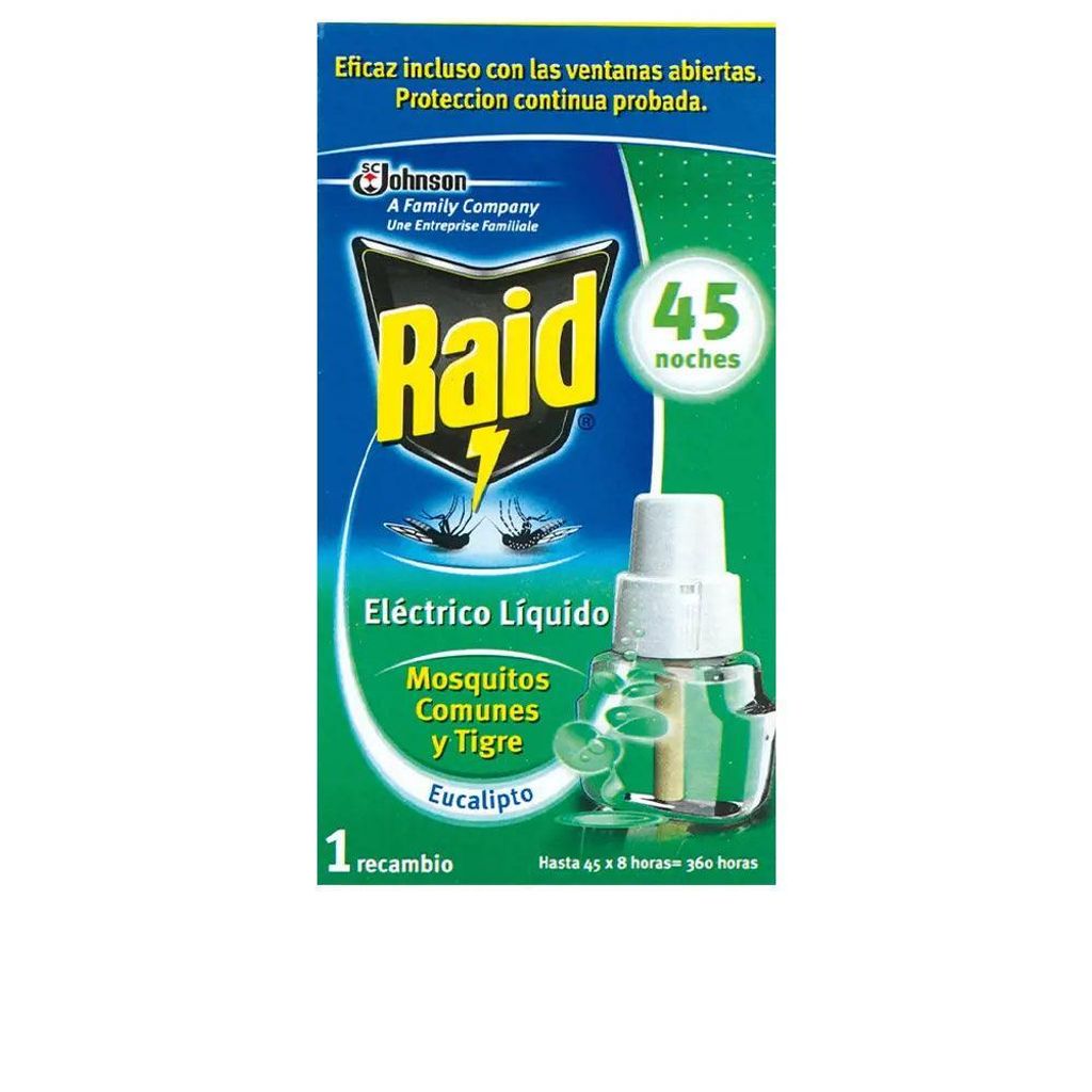 Raid repellente antizanzare all'eucalipto di ricambio 45 Immagine del prodotto 