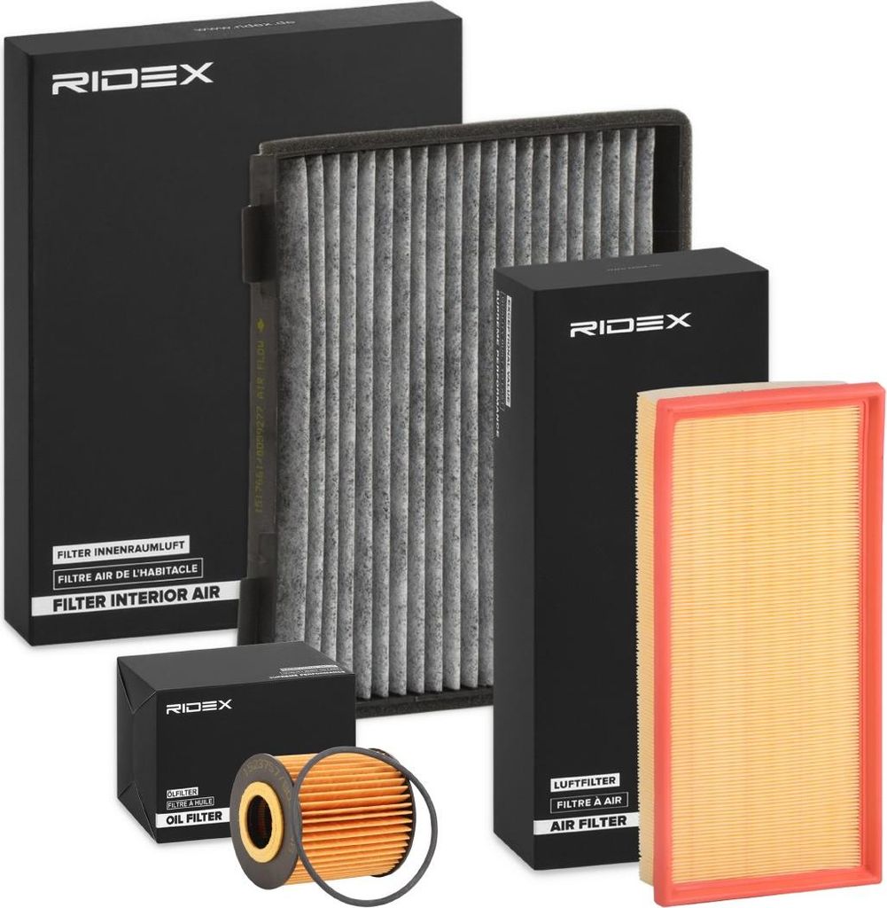 RIDEX Filterset Inspektionspaket Filtersatz für VOLVO V40 Kombi (645) S40 I (644)