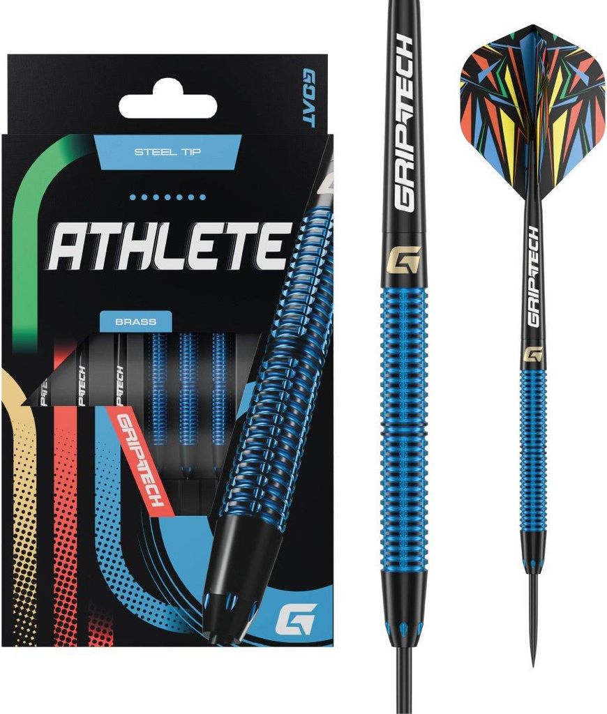 GOAT - Athlete Blau Messing Steeldarts 12 G, Dartpfeile, Produktbild 