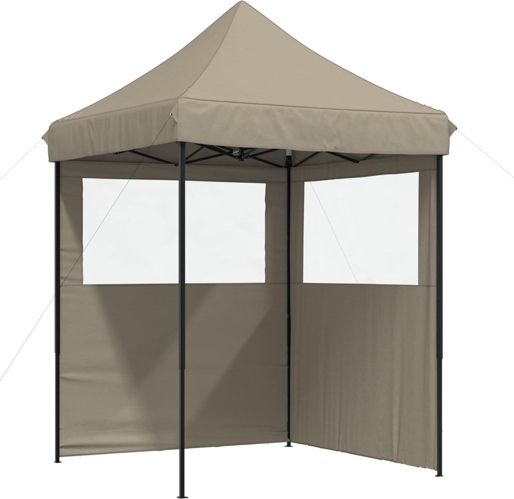 Party-Zelt Taupe 200 x 200 x 306 cm Oxford-Stoff