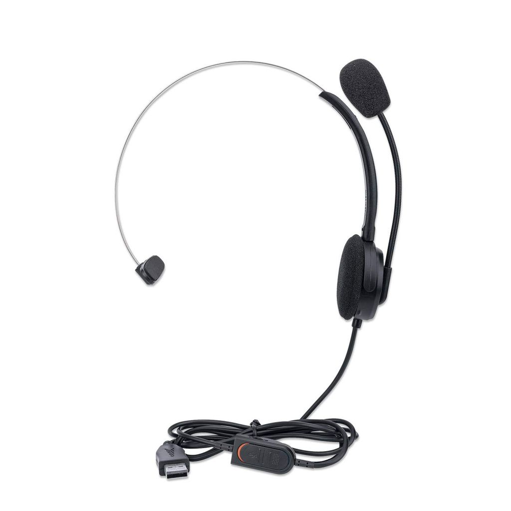 Manhattan Mono On-Ear Headset (USB) (Clearance Pricing), Microphone Boom (padded)