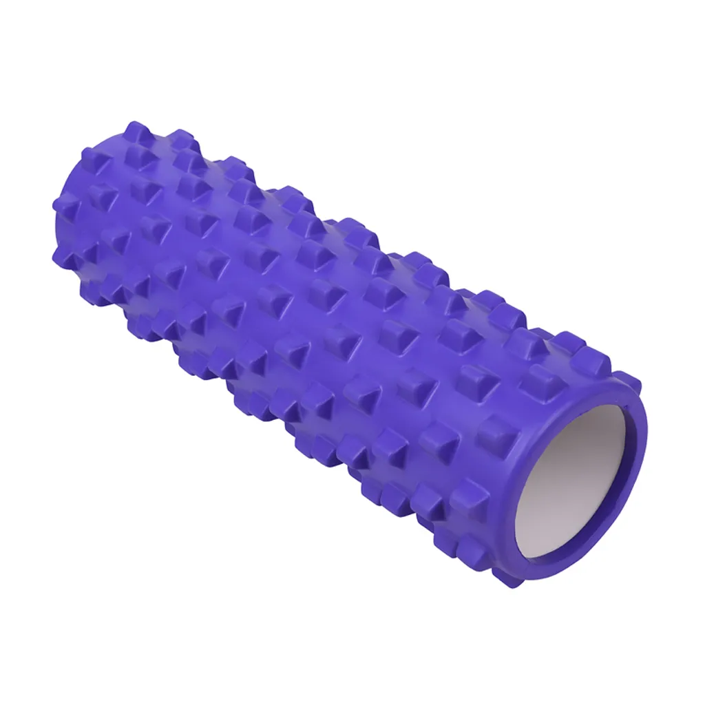 Rouleau de massage 45x14 cm violet haute densité pour fascias et dos