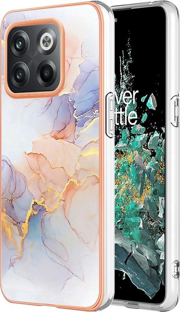 Hülle für OnePlus 10T / Ace Pro 5G Muster TPU Silikon Stoßdämpfer Bumper Schutzhülle Grau