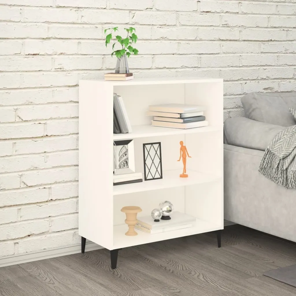 Maison Exclusive - Credenza bianca 69,5x32,5x90 cm Materiale ligneo