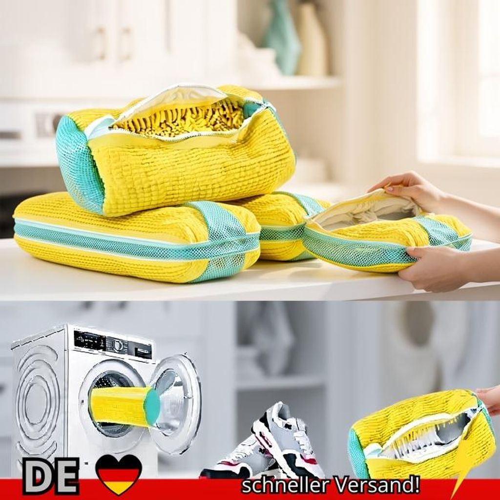 Maschinenwaschbarer Schuhwasch- und Trockensack mit Weicher Faser – Robuster